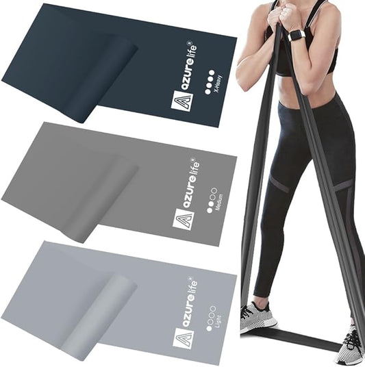 Resistance Bands,Professional Long Non-Latex Elastic Stretch Bands,Exercise Bands for Physical Therapy, Yoga, Pilates, Rehab, at-Home or The Gym Workouts, Strength Training - Bloomnest
