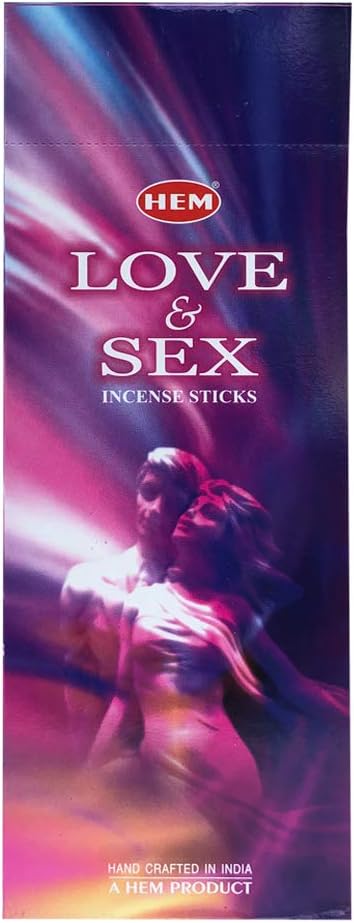 TRUMIRI Incense Stick Holder Bundle with Hem Love & Sex 20g Incense Sticks - Pack of 6 (Approx 120 Sticks)