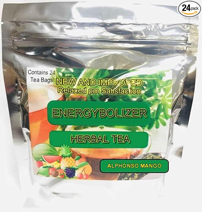Energybolizer Perfect Weight Herbal Tea (24 Bags)| Natural Energy Booster for Women and Men | Increase Energy, Improve Digestion (Alphonso Mango) - Bloomnest