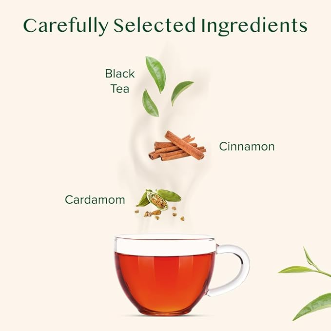 VAHDAM, Cinnamon Masala Chai Tea (50+ Cups,3.53oz) Ancient Cinnamon Tea Recipe | Spiced Chai Tea Loose Leaf | Brew Hot Black, Iced Or Chai Latte | Pure Unblended Loose Leaf Tea | Vacuum Sealed - Bloomnest