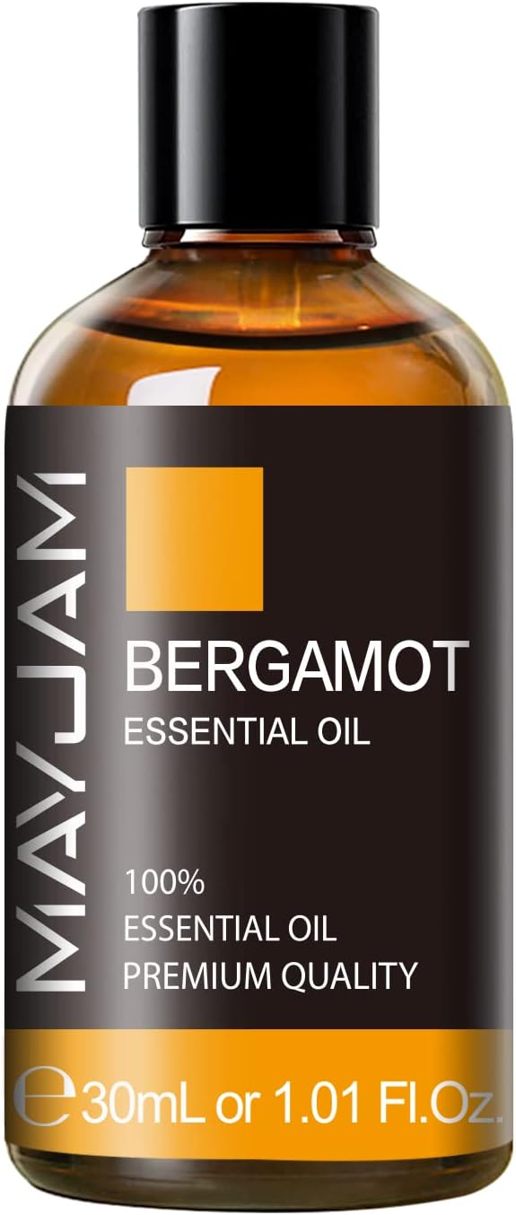 Bergamot Essential Oil 30ml/1.01fl.oz, MAYJAM Premium Bergamot Oils for Diffuser, Soap Making, Candle Making, Long Lasting Scents - Bloomnest