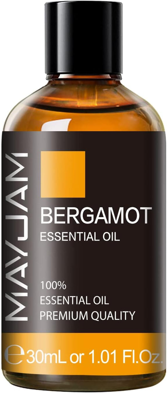 Bergamot Essential Oil 30ml/1.01fl.oz, MAYJAM Premium Bergamot Oils for Diffuser, Soap Making, Candle Making, Long Lasting Scents - Bloomnest