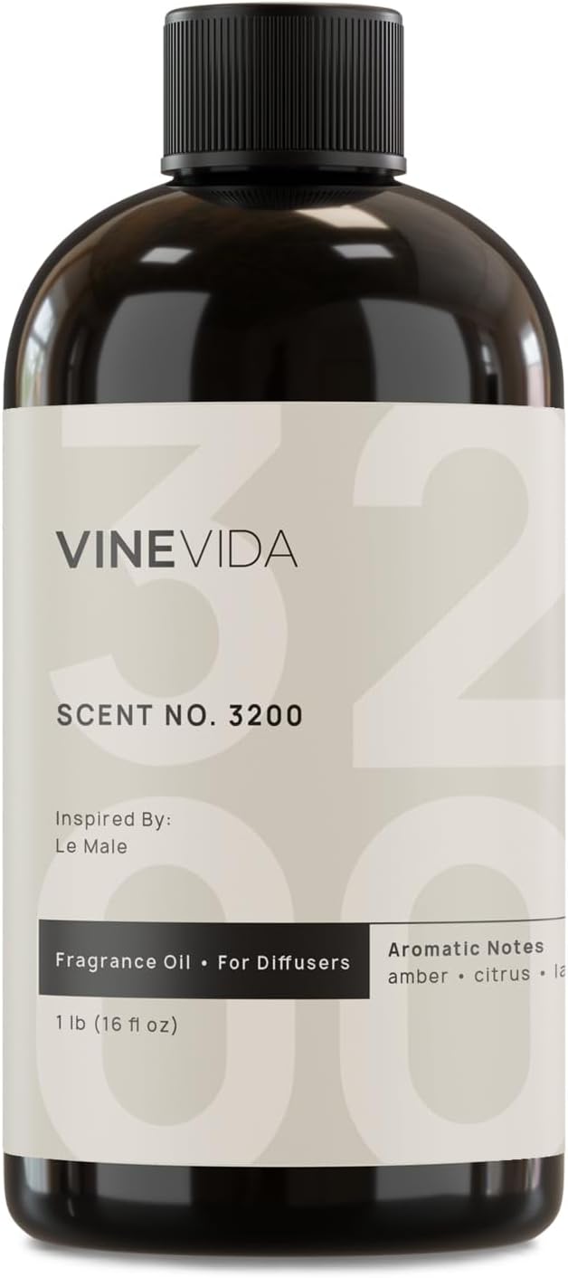 VINEVIDA [16 Fl Oz] Scent NO. 3200 Fragrance Oil for Cold Air Diffusers, Aromatic Notes of Lavender, Bergamot, Mint & Cinnamon Essential Oils for Diffuser Oil Refill & Air Freshener Spray - Bloomnest