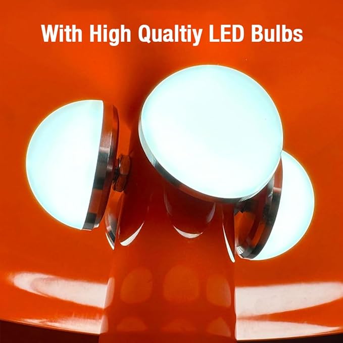 Retro Orange Mushroom Lamp for Bedroom Nightstand Mid Century Modern Table Lamp Decor Aesthetic Lighting Dimmable Mushroom Shaped Donut Bedside Lamp with 3 Lighting Modes, Minimalist Home Decor - Bloomnest