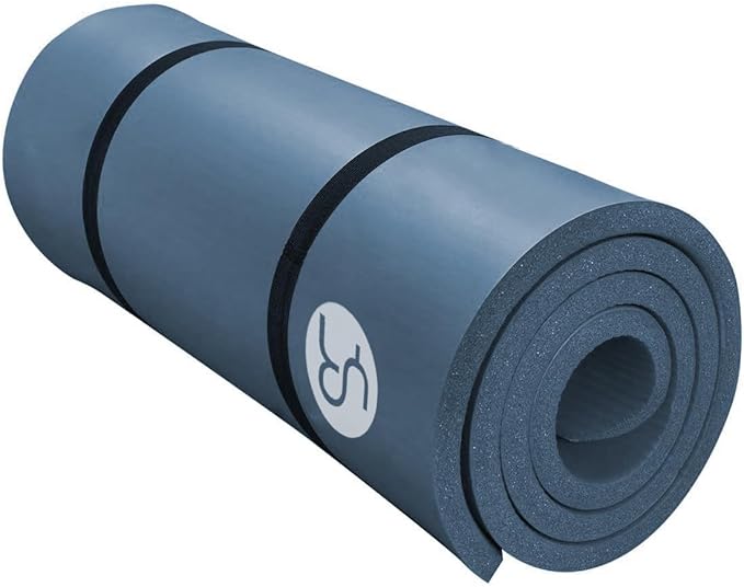 Yoga Mat Thick 1 inch Exercise Mat 76.7"x24" Workout Mats for Home Gym, Non-slip Yoga Mat for Women Men, with Carrying Yoga Bag
