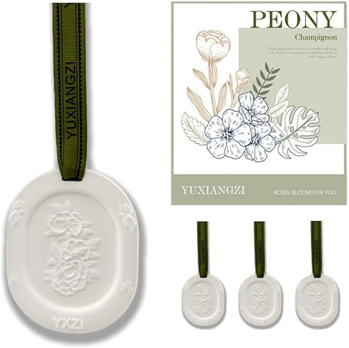 Essential Oil Diffuser, 3pcs Plaster Passive Essential Oil Diffuser for Armoire, Cars, Bathroom Etc. Non-Electric, BatteryFree, Improves Sleep, and Relieves Stress, Sage Green - Bloomnest