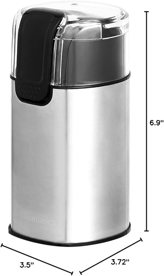 Amazon Basics Electric Coffee Grinder, Coffee Bean and Spice Grinder, With Heavy-Duty Stainless Steel Grind Blades - Bloomnest