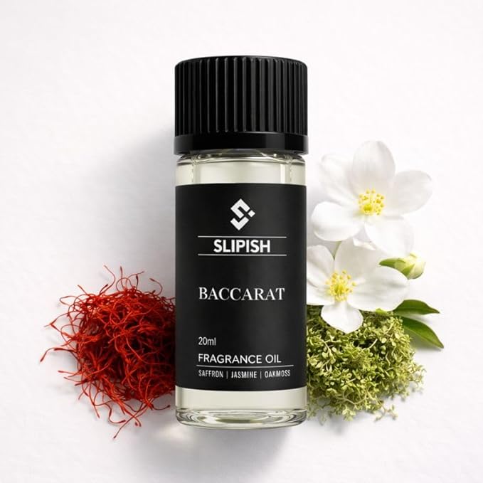 Baccarat Diffuser Oil 20ml – Luxury Fragrance Aroma Oil – Saffron, Jasmine & Oakmoss Blend – Long-Lasting Scent for Home, Office & Aroma Diffusers - Bloomnest