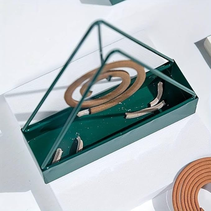 Designer Portable Iron Mosquito Coil Holder 2 pcs Sets with Handle - Fireproof Material Incense Holder - Bloomnest
