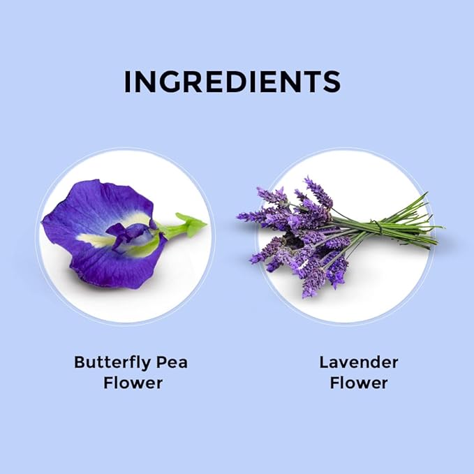 BLUE TEA - Butterfly Pea Flower Tea - Lavender - 30 Count - Pyramid Plant Based Tea Bag | Black Deals Friday 2025 | ANTIOXIDANT RICH | Flower Based - Herbal Tea - Caffeine Free - Detox Tea | Tin Packaging - Bloomnest