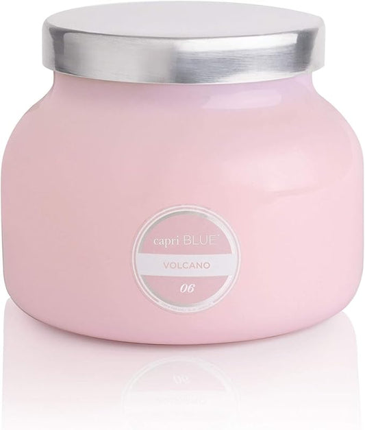Capri Blue Volcano Scented Candles - Luxury Glass Jar Candles for Home Scented with Tropical Fruit & Sugared Citrus - Soy Wax Blend - Capri Blue Volcano - Bubblegum Color (19 oz) - Bloomnest