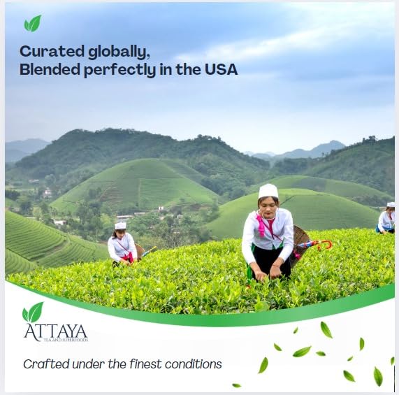 Attaya Hibiscus Tropical Herbal Tea Bags | Lowers Blood Pressure & Supports Heart Health | PCOS | Liver Health | Cholesterol | Antioxidants & Vitamin C | Caffeine Free | non-GMO | 35 Pyramid Tea Bags - Bloomnest