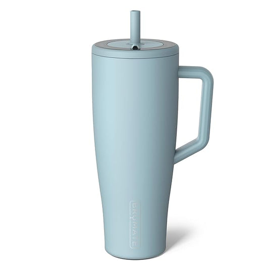 BrüMate Era 40 oz Tumbler with Handle and Straw | 100% Leakproof Insulated Water Bottle Tumbler with Lid and Flexible SoftSip Straw | Made of Stainless Steel | Cup Holder Friendly | 40oz (Mist) - Bloomnest