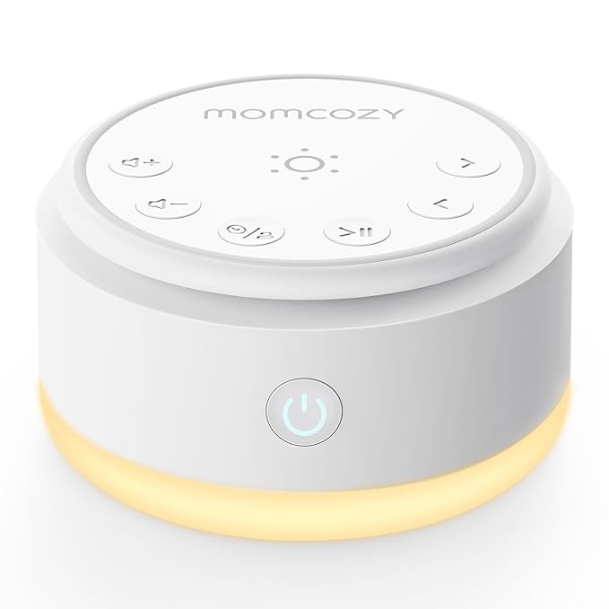 Momcozy Sound Machine for Baby-20 Soothing Sounds & Touch Warm Light Portable White Noise for Kids & Adults for Sleeping Timer and Memory | Ideal Travel Companion & Nursery Must-Have - Bloomnest