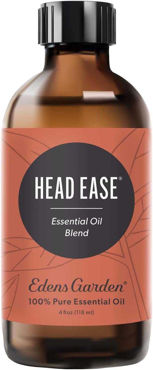 Edens Garden Head Ease Essential Oil Blend- 100% Pure Premium Grade, Undiluted, Natural, Therapeutic, Aromatherapy, The Best for Skin, Face, Humidifiers 118 ml (4 fl oz) - Bloomnest