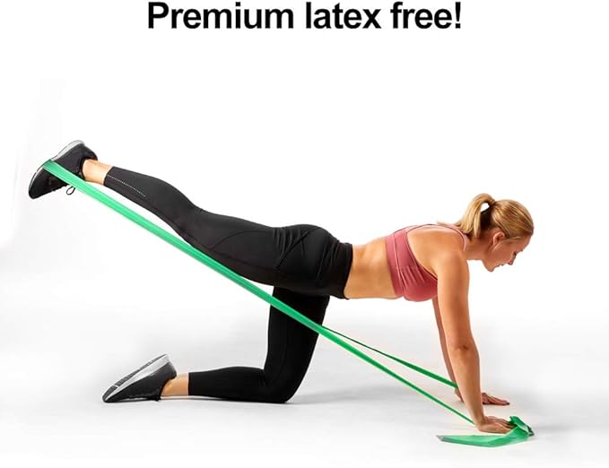 Resistance Band for Working Out - 8,16,24 Yard Resistance Bands Bulk Rolls - 10 Strengths in Light Medium and Heavy Exercise Bands - Latex Free Workout Bands Including iPhone App and e-Book - Bloomnest