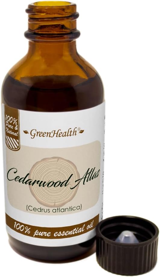 2 fl oz - Cedarwood Atlas Essential Oil - 100% Pure Essential - GreenHealth Greenals
