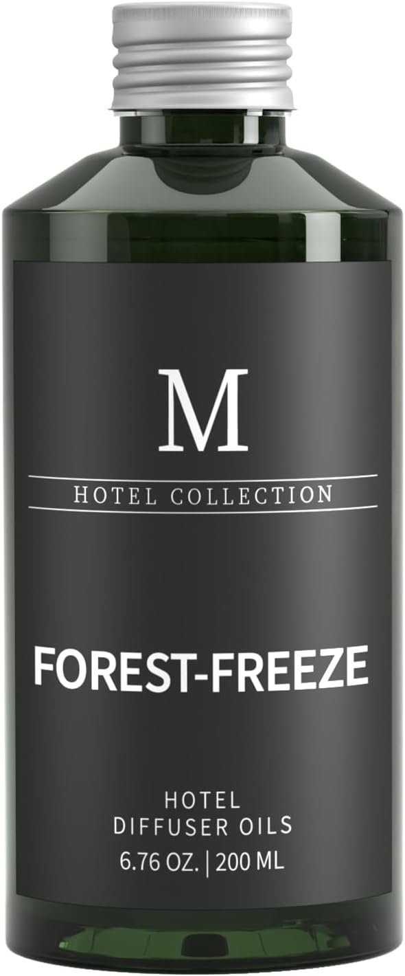 Hotel Collection Diffuser Oil- 6.76 Fl Oz/200ML-Forest-Freeze,Luxury Essential Oils for Diffuser Refill & Machines,Bigger Bottle, Bolder Aroma, Longer Lasting - Bloomnest