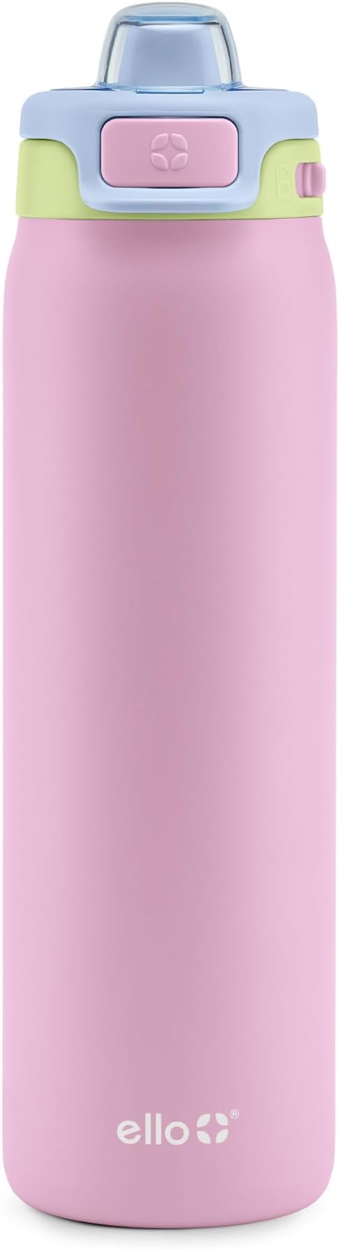 Ello Pop & Fill Insulated Stainless Steel Water Bottle with Quick Fill Lid, Leakproof Locking, Sip or Chug Spout, BPA-Free, Double Wall Vacuum Insulated for Sports, Travel & School- 22oz / 32oz / 40oz Ello