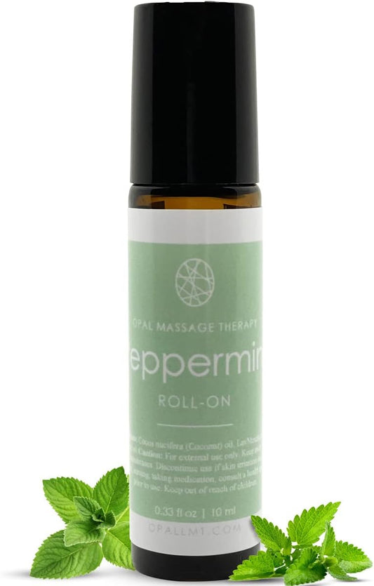 Premium Essential Oil Roll On Opal Massage Therapy (Peppermint)