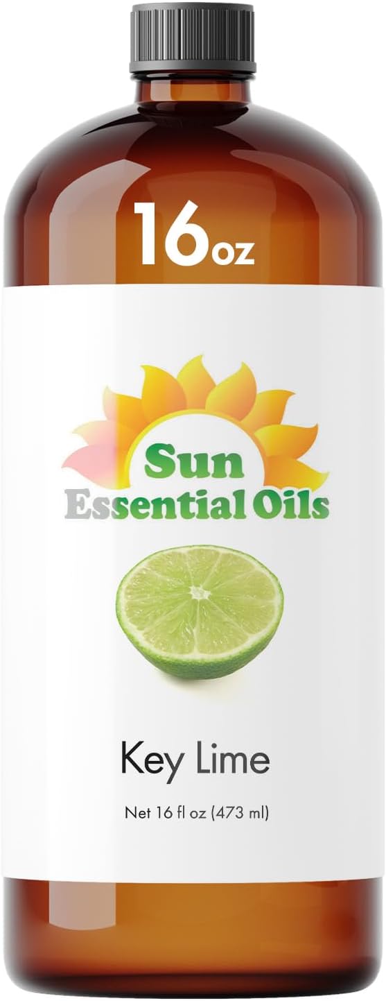 Sun Essential Oils Key Lime Essential Oil 16oz for Aromatherapy, Diffuser, Cleaning, and Household - Bloomnest