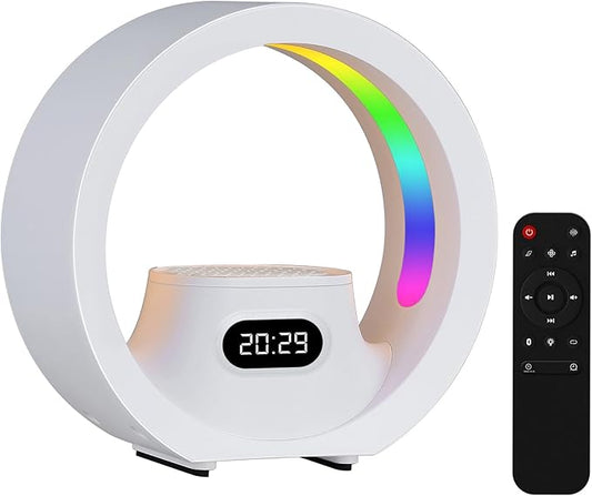 White Noise Machine with Remote Control 8 Colors Night Lights White Noise Sound Machine with 20 High Fidelity Soothing Sounds Timer Feature Sound Machine for Adults 6.290 Inch - Bloomnest
