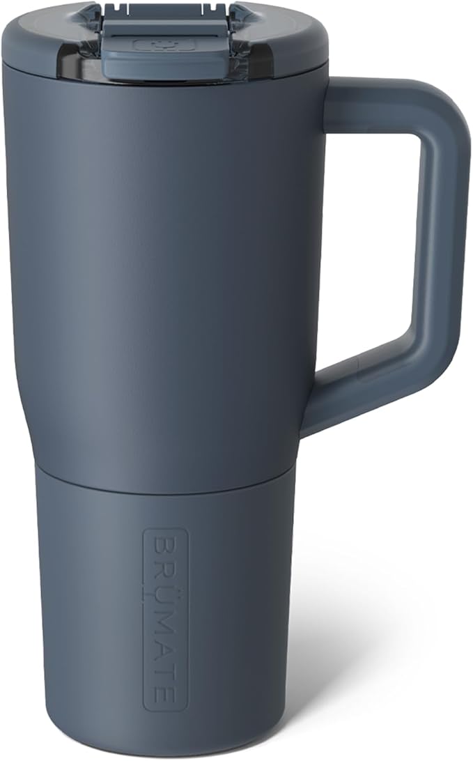 BrüMate Müv - 25oz 100% Leak Proof Insulated Coffee Mug with Handle & Lid - Stainless Steel Coffee Travel Mug - Double Walled Coffee Cup (Nightfall Blue) - Bloomnest