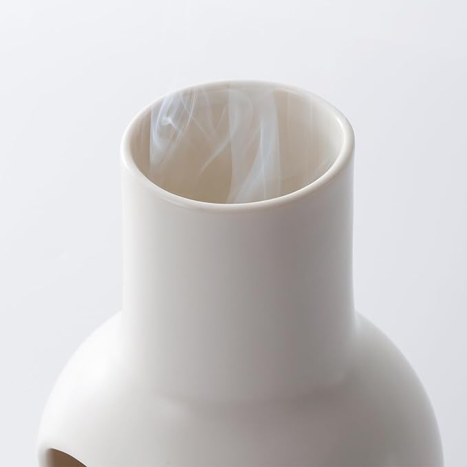 Palo Santo Holder, Handmade Ceramics Incense Burner, Smudge Bowl for Meditation Yoga, Chimeneas Incense Holder, Incense Burner Zen Home Decor (White) IVWOXO