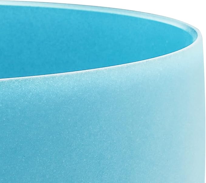 FMTY 10inch Crystal Singing Bowl Blue G Note Throat Chakra with soft carrying case and Singing Mindfulness, Yoga, Spiritual and Body Healing and Energy Cleansing