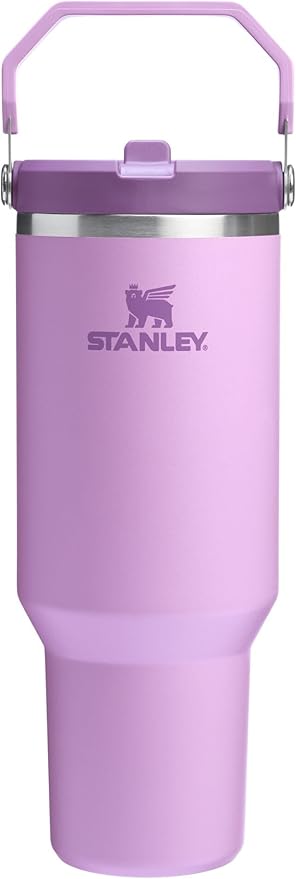 STANLEY IceFlow 2.0 Flip Straw Tumbler with Handle 40 oz | Twist On Lid and Flip Up Straw | Leak Resistant Water Bottle | Insulated Stainless Steel | BPA-Free | Lilac - Bloomnest