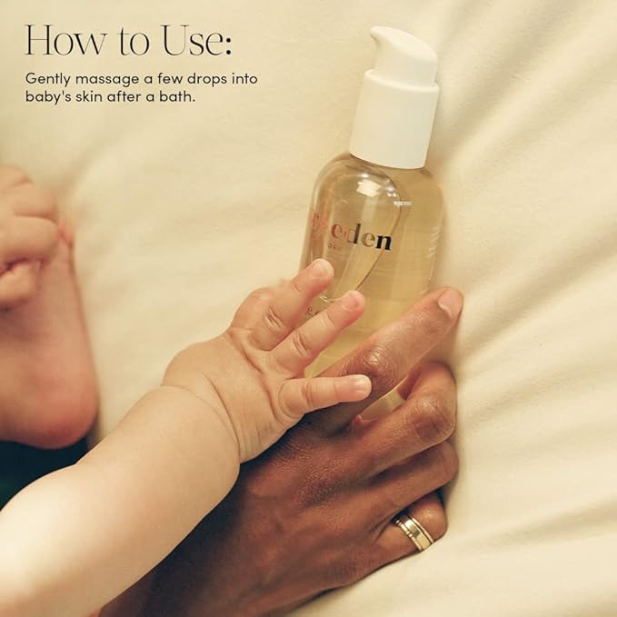 Evereden Soothing Baby Massage Oil 4 fl oz. | Clean Baby Care | Non-toxic and Fragrance Free | Clean Ingredients - Bloomnest