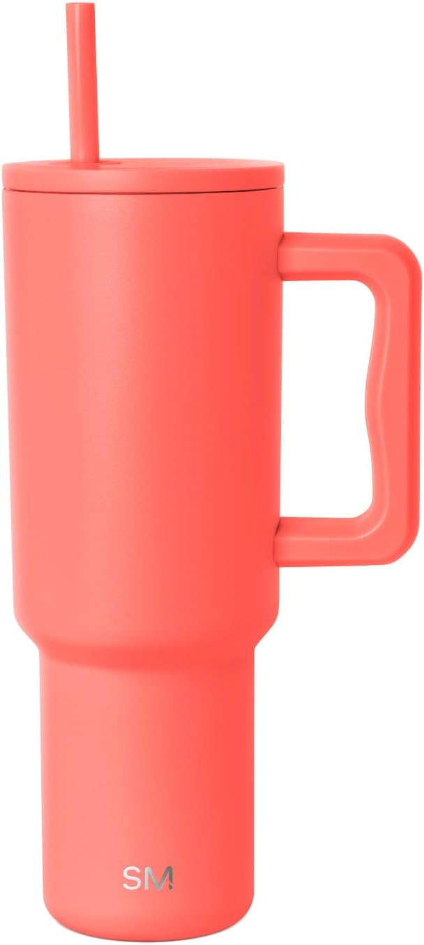 Simple Modern 40 oz Trek Tumbler with Handle and Straw Lid | Cup Holder Friendly Insulated Stainless Steel Travel Mug | Honolulu SimpleModern