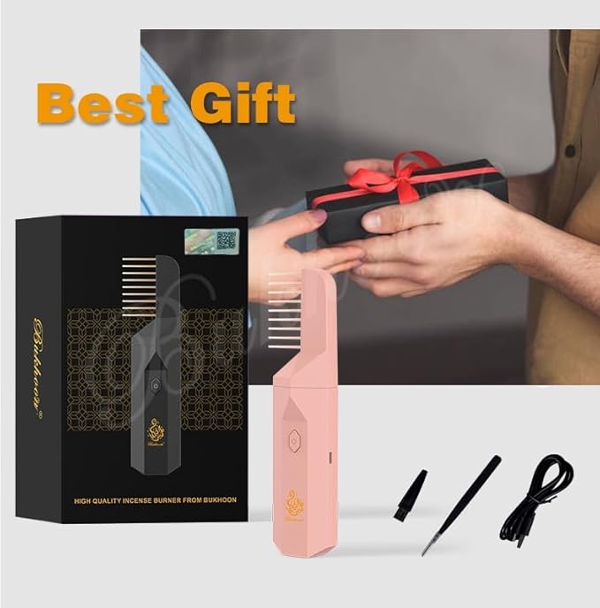 Portable Arabian Rechargeable USB Incense Burner Electric Aromatherapy Machine, Electric Incense Burner Handheld Portable Hair Incense Burner Muslim Ramadan Aroma Diffuser for Car and Home - Bloomnest