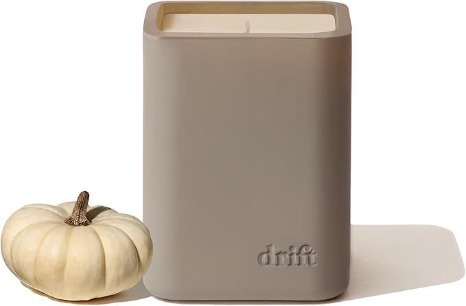 Drift White Pumpkin Scented Premium Candle - 60 Day Burn Time - 10.5 oz - Bloomnest
