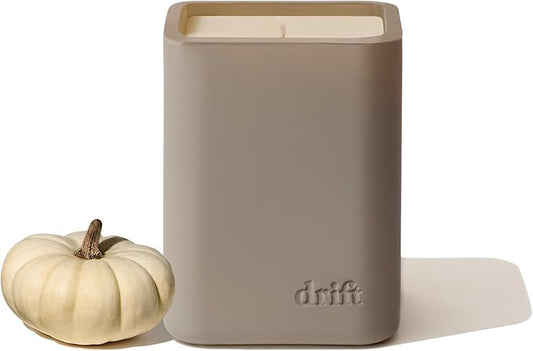 Drift White Pumpkin Scented Premium Candle - 60 Day Burn Time - 10.5 oz - Bloomnest