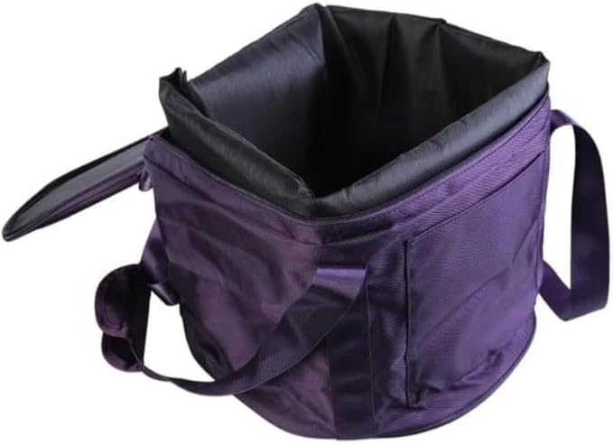 Carrying Case for Crystal Singing Bowl, Padded Storage Bag with Durable Protection, 12 Inch Style Fits 10 Inch Bowl, Adjustable Shoulder Strap and Handle for Meditation (12 inches) - Bloomnest