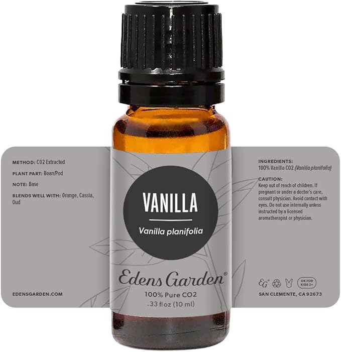 Edens Garden Vanilla CO2 Essential Oil- 100% Pure Premium Grade, Undiluted, Natural, Therapeutic, Aromatherapy, The Best for Diffuser, Skin, Candle, Humidifiers 10 ml (.33 fl oz) - Bloomnest