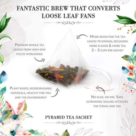 Raspberry Oolong Tea by La Tea Dah, Premium Raspberry Tea Bags Made with Oolong Tea Leaves, Apple Bits, Cranberry Bits, Hibiscus, & Natural Raspberry Flavor, Fruity Tea (12 Sachets)