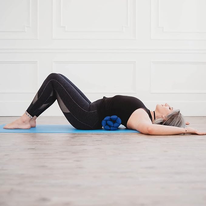 Zafuko Rollable Cushion - Organic Kapok Filling, use Rolled or Flat for Yoga and Meditation, Lightweight, Great car or seat Cushion - Bloomnest