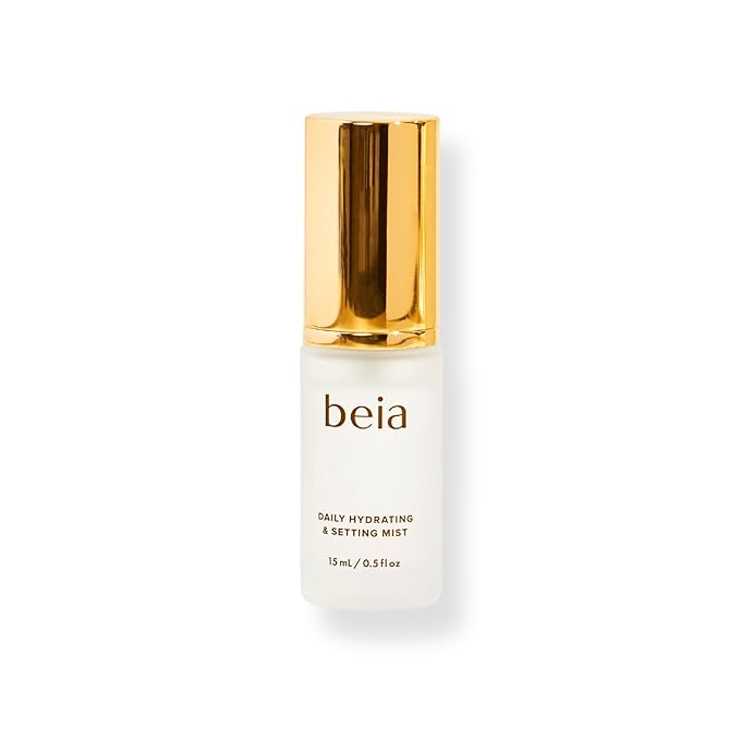 Beia Setting Spray with Hyaluronic Acid for Sensitive Skin - Hydrating Face Mist for Early Morning & Post Shower Glow - Moisturizing Finishing Spray for Makeup - Non Comedogenic Travel Size 0.5 Fl Oz - Bloomnest