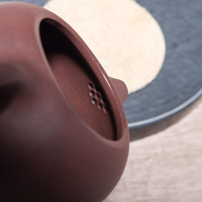 Xishi Teapot 7oz Chinese Zisha Clay Pot Ceramics Purple Sand Mud Kungfu Tea Set (purple 9 hole filter) - Bloomnest