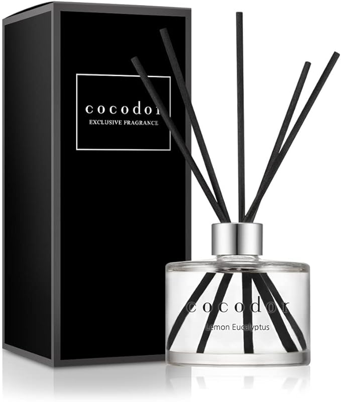 COCODOR Signature Reed Diffuser Set/Lemon Eucalyptus / 6.7oz /1 Pack/Home Fragrance Diffuser, Oil Scent Diffuser for Bathroom Shelf Decor - Bloomnest