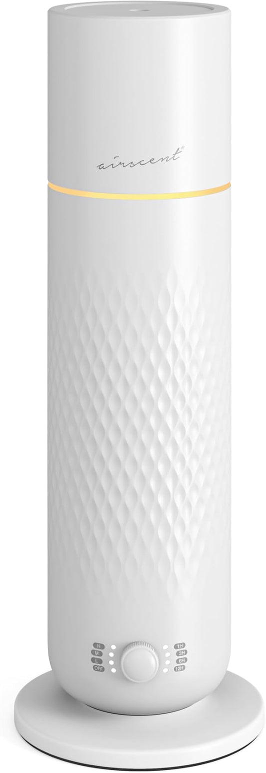 The AirScent Waterless Diffuser - Cold Air Scent Diffuser Oil Machine for Homes, Offices, Hotels and Spas - Aromatherapy Diffuser for Aesthetic Scenting - White - 4.05 Oz - Fragrance Oil Not Included - Bloomnest