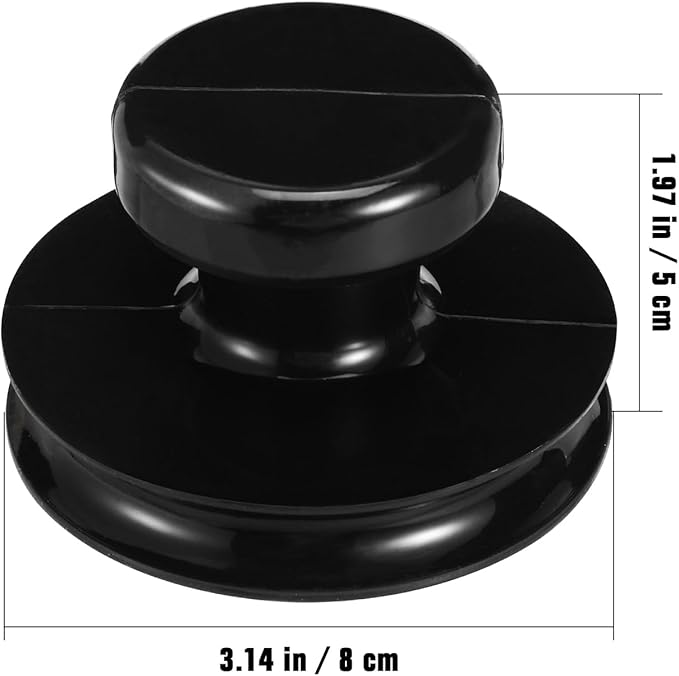 Buddha Sound Bowl Suction Cups Replacement Handles for Tibetan Singing Bowls Portable Rubber Suction Lifter with Strong Load Capacity Easy to Install 3.14X3.14X1.96In - Bloomnest
