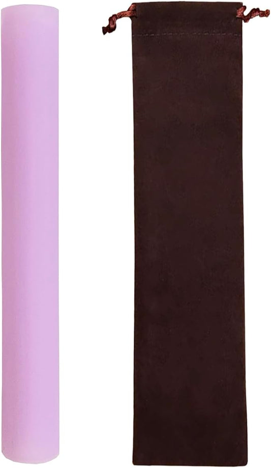 Singing Bowl Mallet Purple Acrylic Rubber Striker Mallet for Playing Quartz Crystal Singing Bowl with Bundle Pocket - Bloomnest