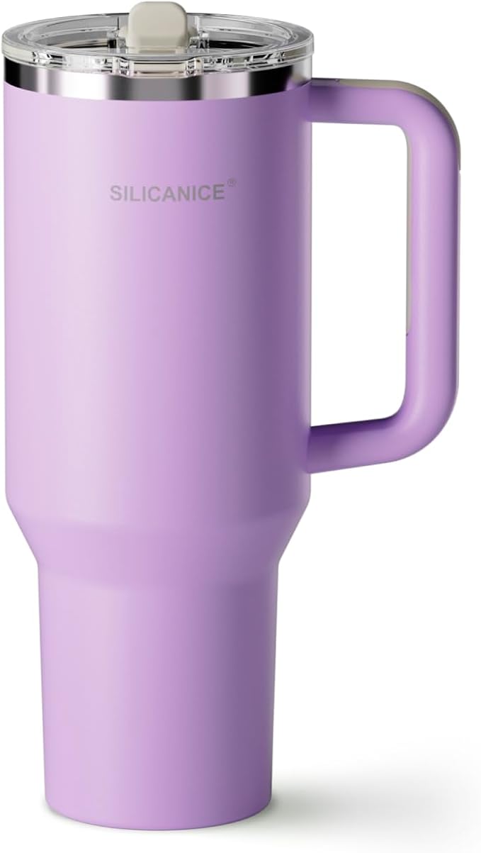 Easy Clean Pro Tumbler - 40 oz Water Bottle with Handle & Quick-Disassemble Flip Straw, Leak Resitance,Double Wall Insulated Stainless Steel, Dishwasher Safe, BPA-Free,Gifts for Women & Men - Bloomnest