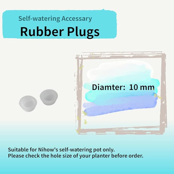 Nihow Self Watering Planter Accessory Set with Wick, Mesh - Enhance Your Plant's Growth and Health Easily - Bloomnest