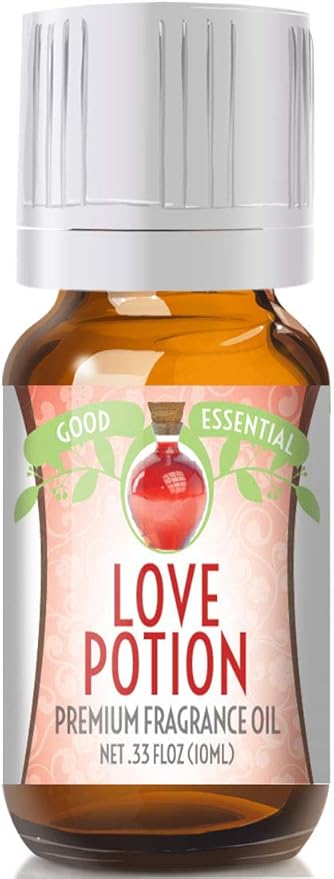 Good Essential Professional Love Potion Fragrance Oil 10ml for Diffusers, Candles, Soaps, Lotions, Perfume 0.33 fl oz - Candle & Soap Making - Aromatherapy Oil GoodEssential
