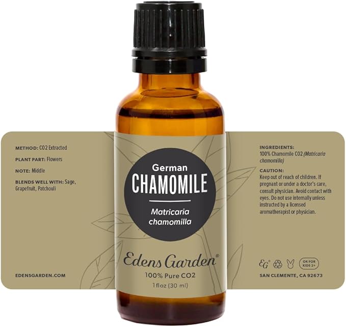Edens Garden Chamomile- German CO2 Essential Oil- 100% Pure Premium Grade, Undiluted, Natural, Therapeutic, Aromatherapy, The Best for Diffuser, Skin, Face, Kid Safe 30 ml (1 fl oz) - Bloomnest