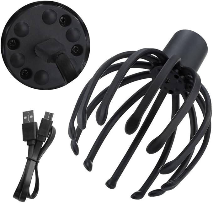 Electric Octopus Claw Scalp Massager Stress Relief Therapeutic Head Scratcher Relief Bloomnest